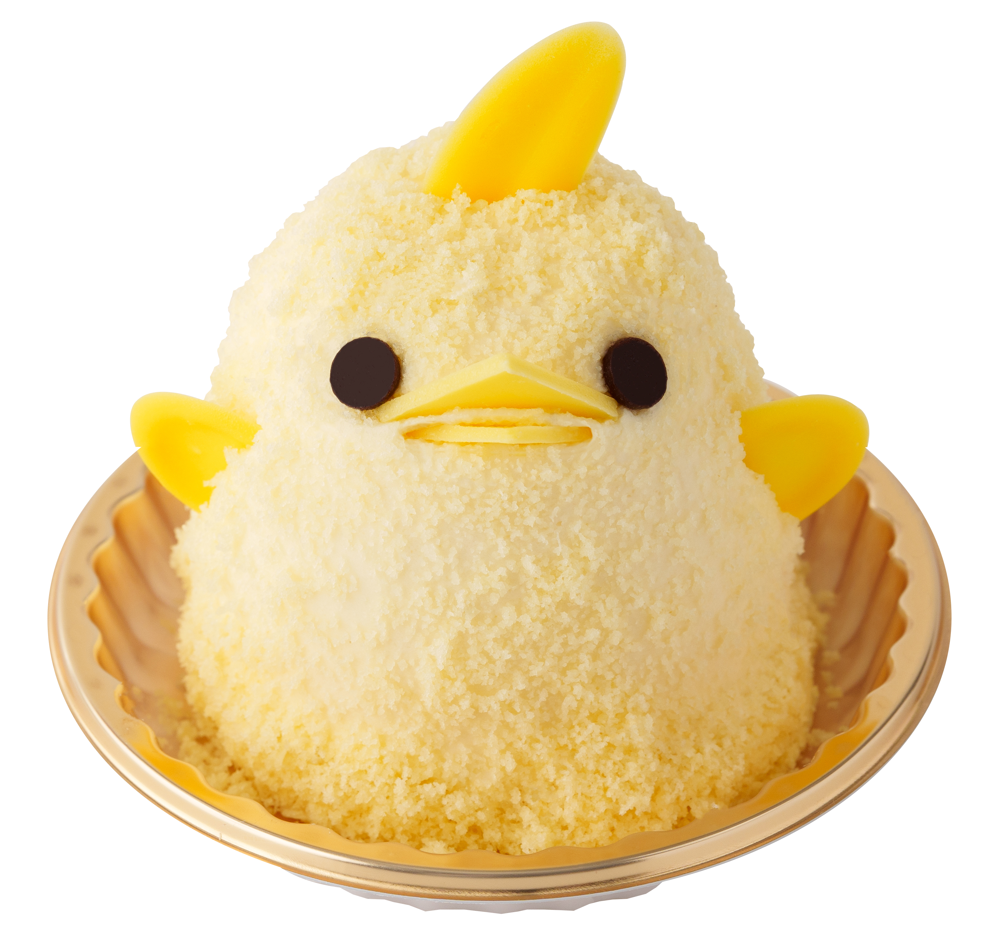 Kue puding ayam kuning klasik Piyorin, makanan khas Nagoya, dalam bentuk aslinya