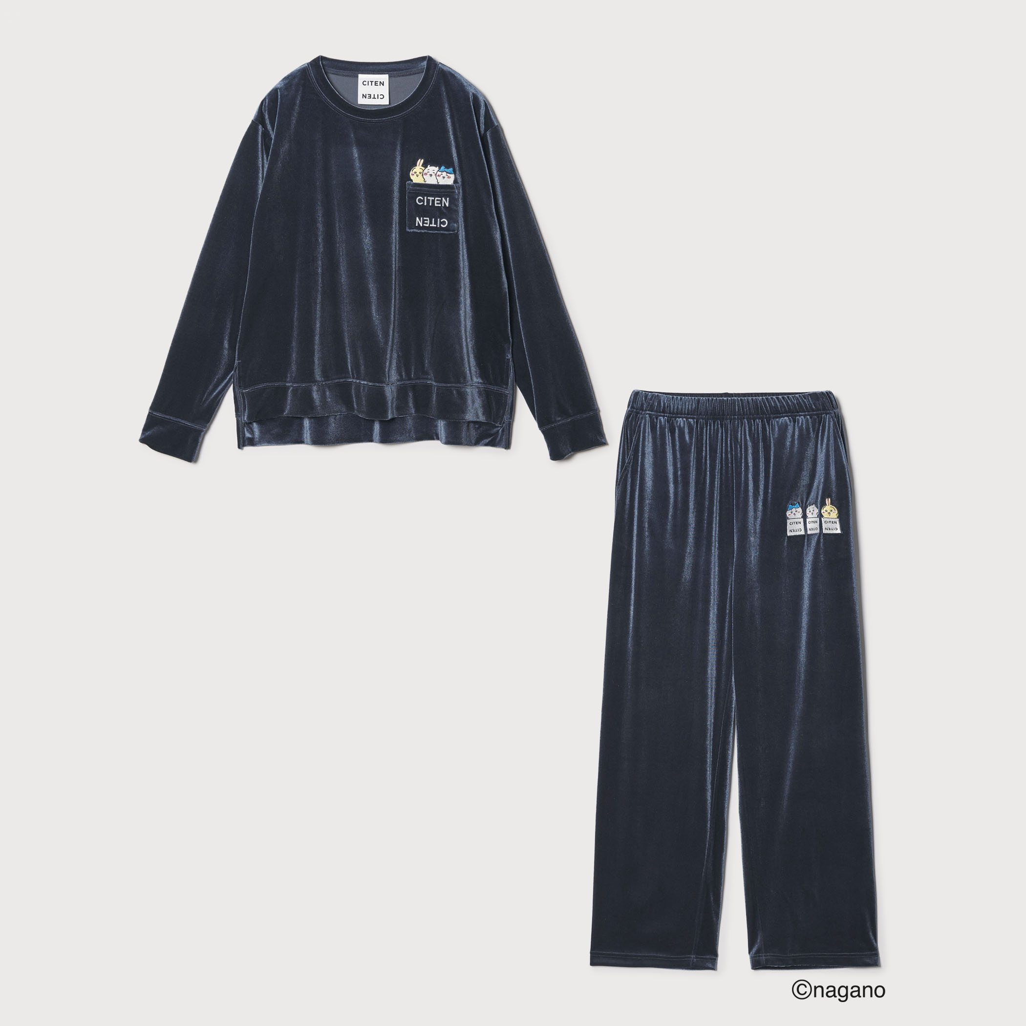 CITEN聯名吉伊卡哇Chiikawa-天鵝絨居家服套裝與專屬限定禮盒
