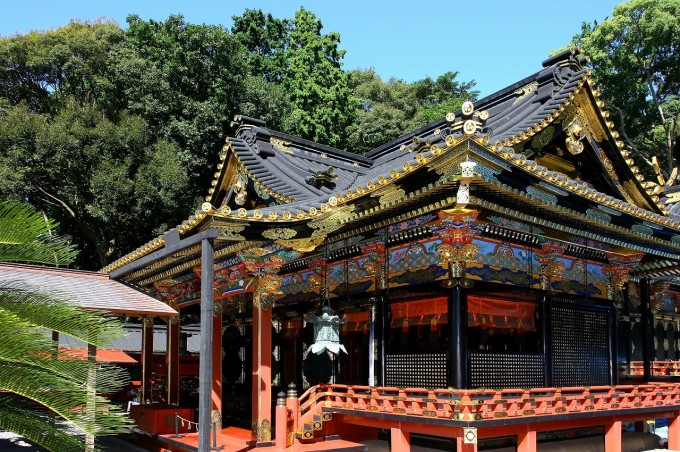 國寶久能山東照宮華麗雕刻與本殿