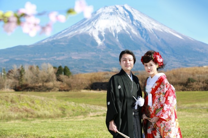 富士山麓日式婚紗白無垢旅拍